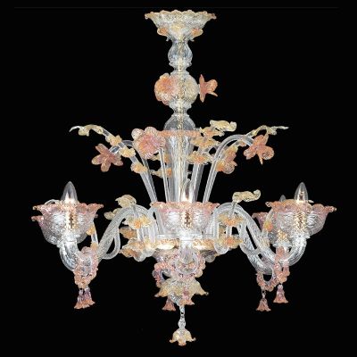 Euryale - Lumière de plafond en verre de Murano
