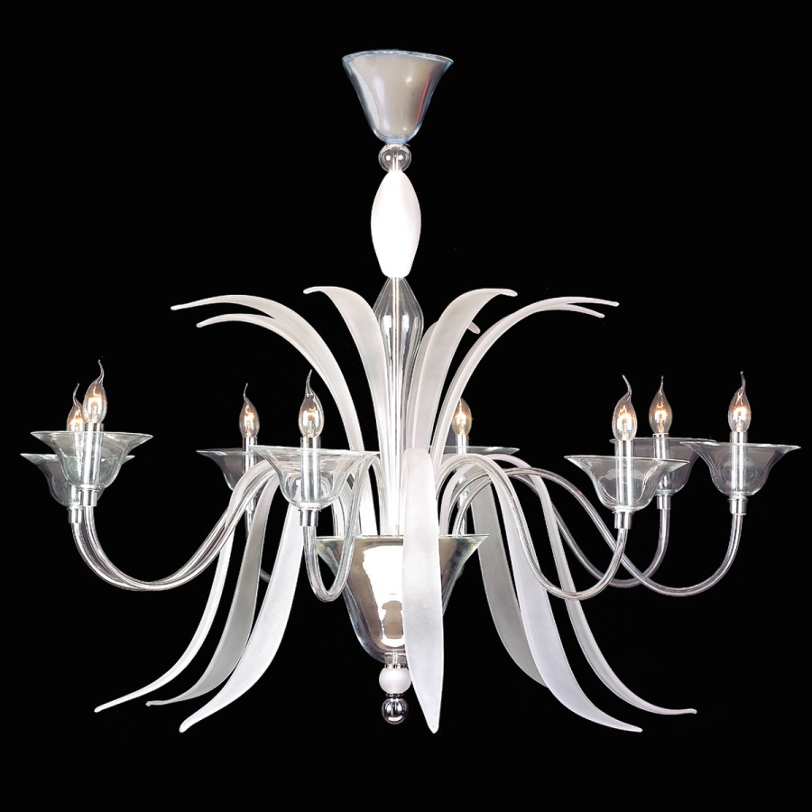 Lampadario in vetro di Murano Lampadario in vetro di Murano