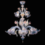 Biancarosa - Murano-glas Kronleuchter Blumen