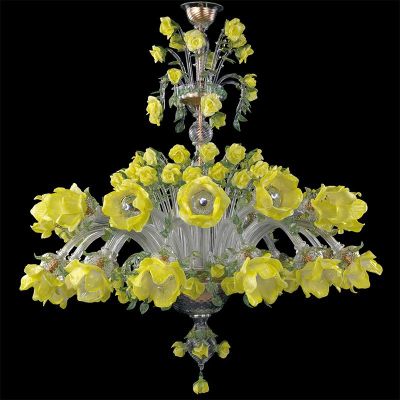 Rosenstrauch - Murano glas Kronleuchtern