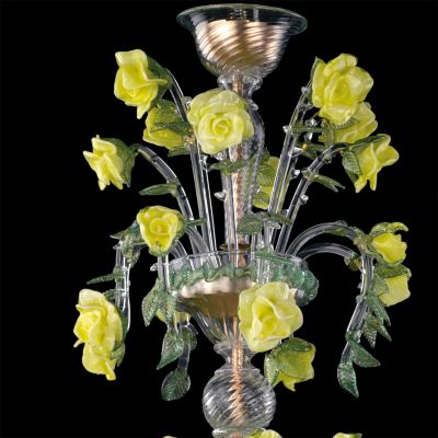 Rosal - Lámpara de cristal de Murano