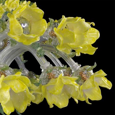 Rosebush - Murano glass chandelier