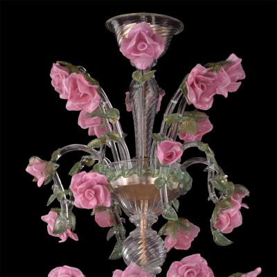 Rosal - Lámpara de cristal de Murano  - 6