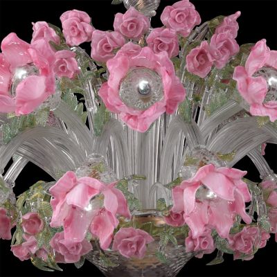 Rosal - Lámpara de cristal de Murano  - 7