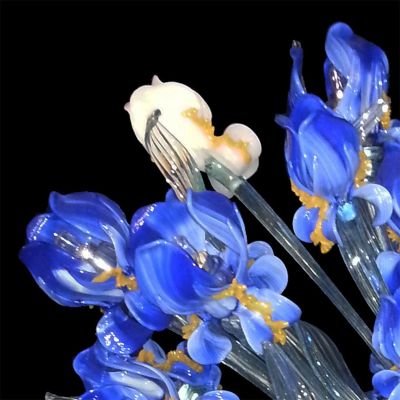 Iris Van Gogh Bouquet - Kronleuchter aus Murano-Glas