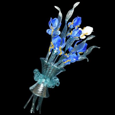 Iris Van Gogh Bouquet - Kronleuchter aus Murano-Glas  - 4