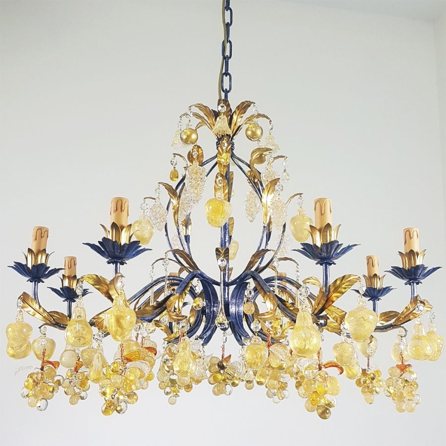 Uva oro - Murano glass chandelier