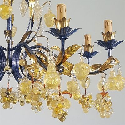 Uva oro - Lámpara de cristal de Murano