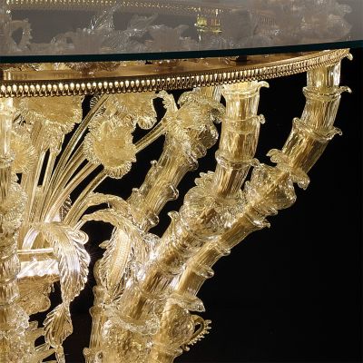 Trionfo - Tavolo in vetro di Murano