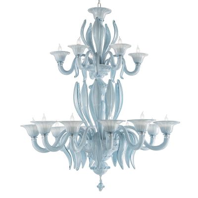 Silver Moon - Murano glass chandelier Classic