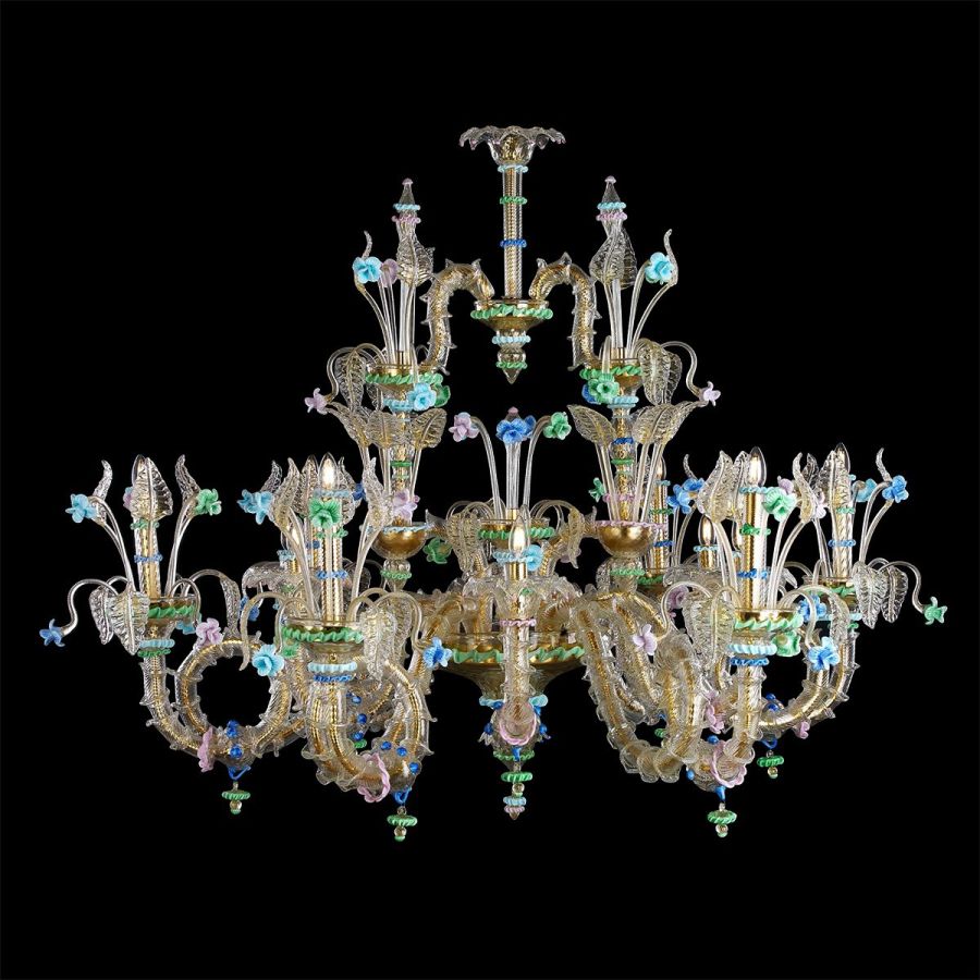Fedra - Lámpara de cristal de Murano