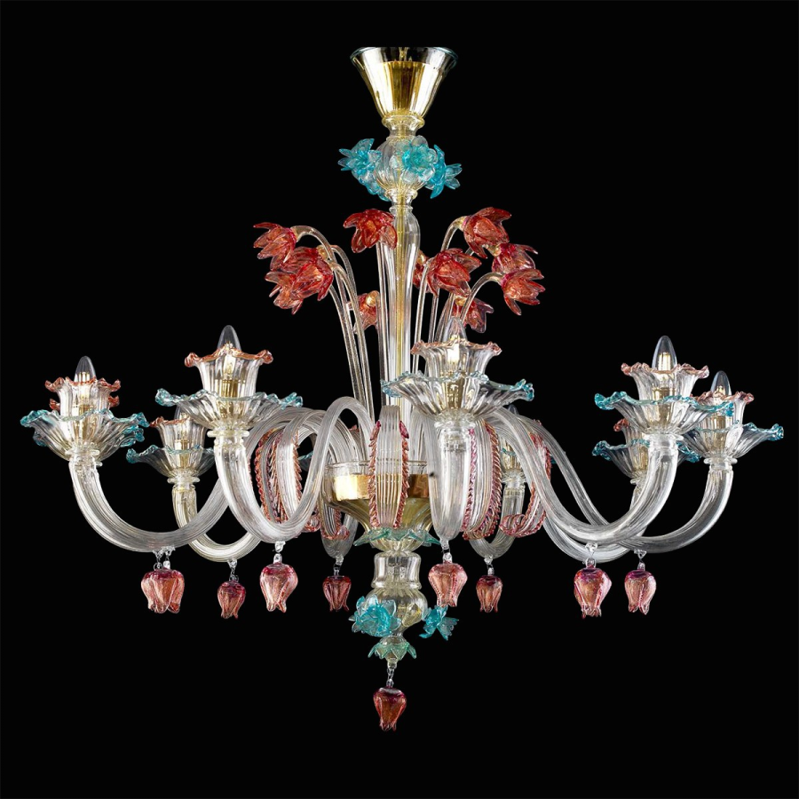 Pompei - Lustre en verre de Murano Pompei - Lustre en verre de Murano