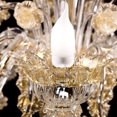 Antioco - Lámpara de cristal de Murano