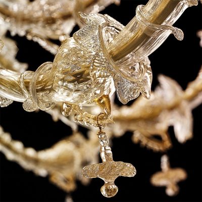 Sun Murano - Murano glass chandelier Contemporary