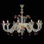 Swallow chandelier in Murano glass