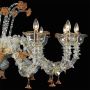 Swallow - Murano glass chandelier Contemporary