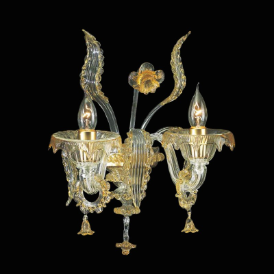 Paestum - Lustre en verre de Murano