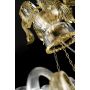 Bucintoro - Lámpara de Murano 8 luces Todo Oro con Color