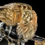 Hojas ópalo - Lámpara en cristal de Murano detalle