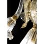 Ca' d'Oro - Murano Kronleuchter 3 leuchten Kristall Gold