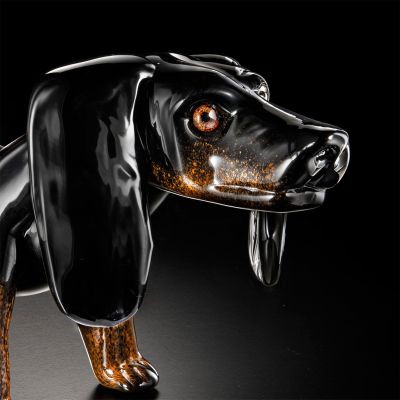 Small Black dachshund  - 2