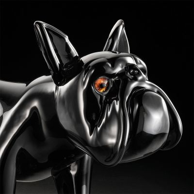 Big black bulldog  - 2