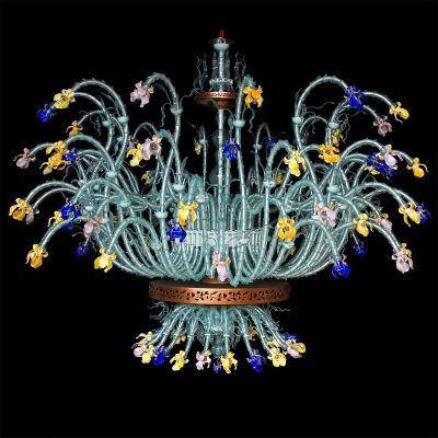 Iris Van Gogh 98 - Lámpara de cristal de Murano 98 luces