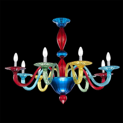 Artemis - lampadario in vetro di Murano