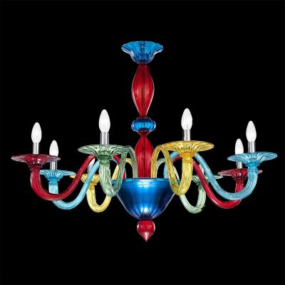 Carnival - Applique en verre de Murano multicolore à 2 lumières.