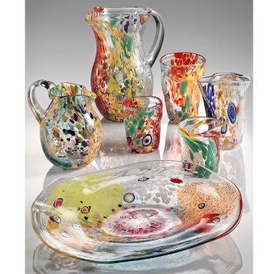 Veneziani collection in colored Murano glass