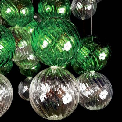 Bolle verdi -  Lámpara de cristal de Murano