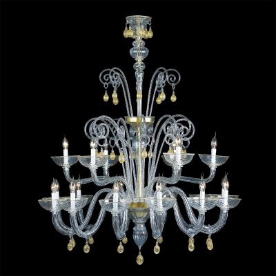 Raffaello - Lámpara de cristal de Murano
