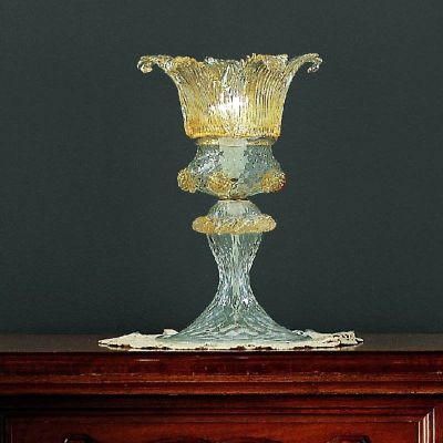 Canal grande - Lampe de table 1 lumière en cristal/verre de Murano doré