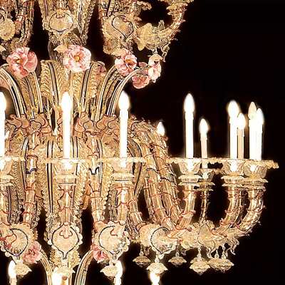 Cannaregio - Lámpara de cristal de Murano detalle