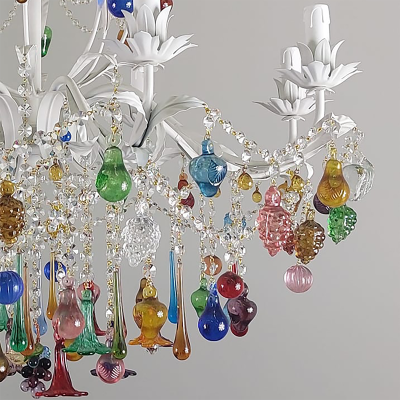 Malina - Lámpara de cristal de Murano detalle
