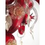 Colombina - Murano glass chandelier 3 lights Opal Pink