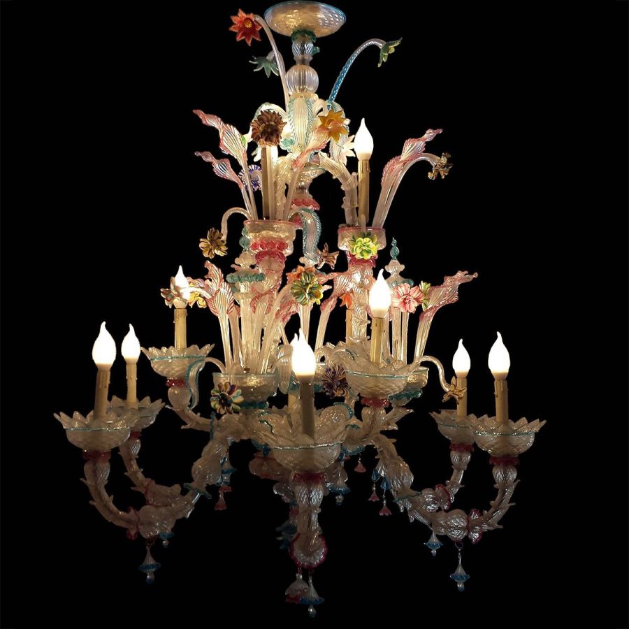 Aurora - Lampadario in vetro di Murano