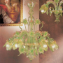 Casanova - Lampadari di Murano Rosso Oro dettaglio