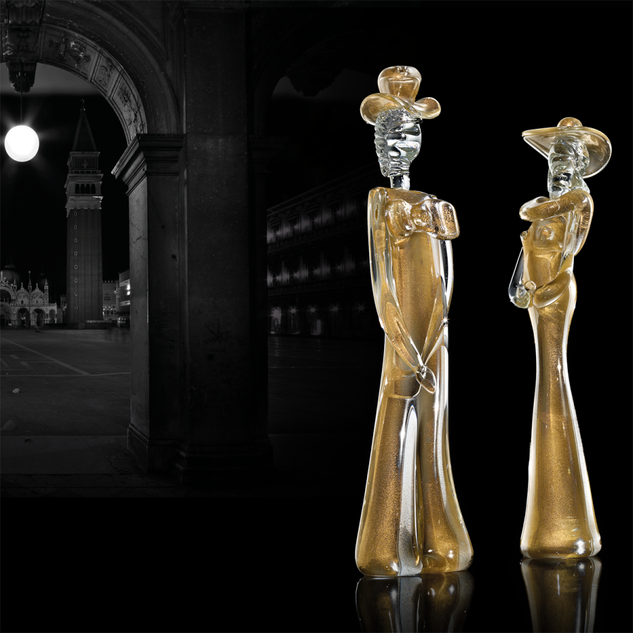 Dama e Cavaliere - sculpture en verre de Murano Dama e Cavaliere - sculpture en verre de Murano