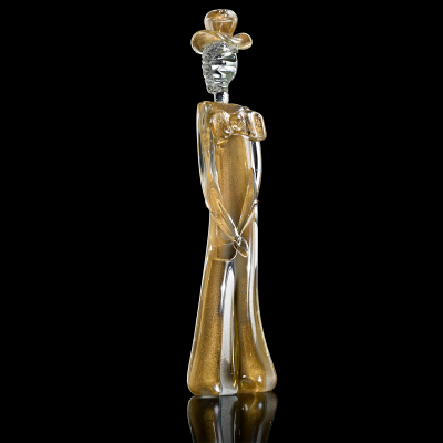 Dama e Cavaliere - scultura in vetro di Murano