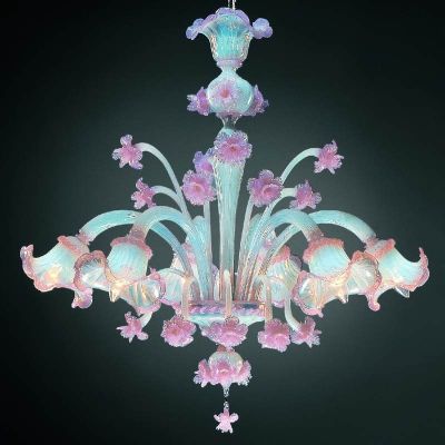 Colombina - Kronleuchter aus Muranoglas mit 6 Lichtern