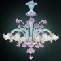 Doria - Murano glas Kronleuchter 6 Leuchten