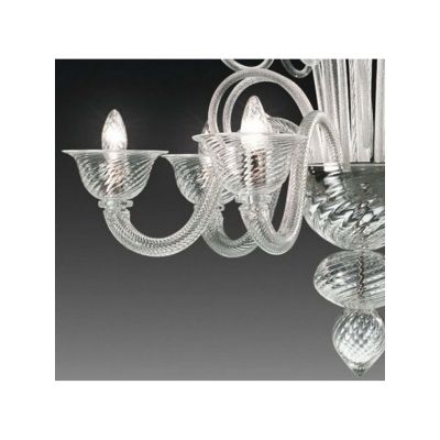 Clara - Murano glass Chandelier 6 lights