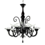 Grimani - Lampadario di Murano 6 luci Tutto Verde