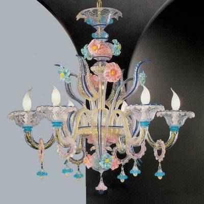 Gritti - Lámpara en cristal de Murano 18 luces Cristal Oro