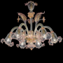 Lucretia - Lampadario in vetro di Murano 6 luci