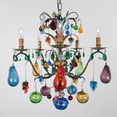 Lampadario in vetro di Murano