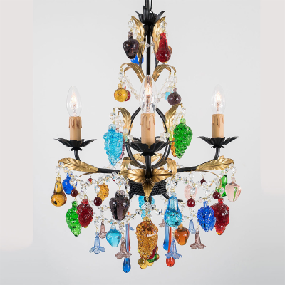Lampadario in vetro di Murano