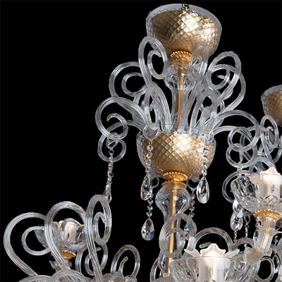 Murano glass chandelier