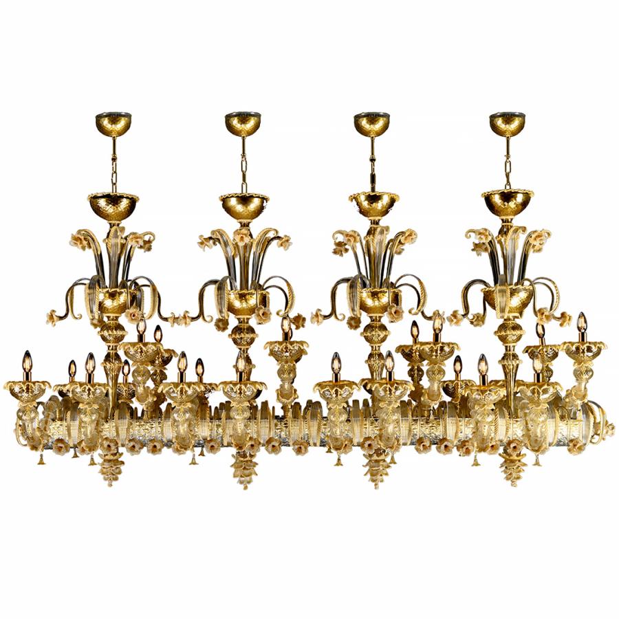Arca d'oro - Lámpara de cristal de Murano Arca d'oro - Lámpara de cristal de Murano